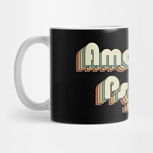 American Psycho Vintage Letters Words Mug